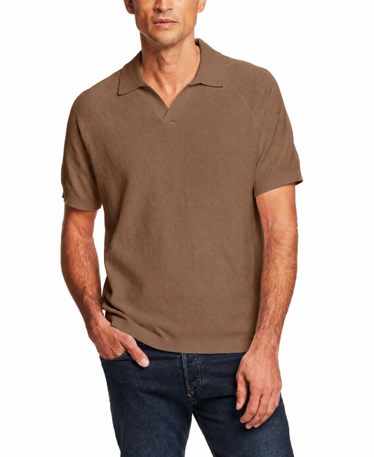 DBDL Mens Open Collar Polo